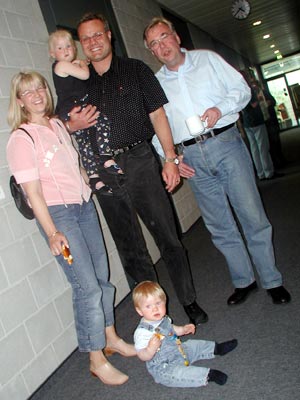 Familie Lueg  mit Frank Laufenberg (Quelle: M. Lueg)