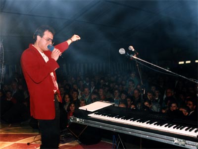 Michael Lueg live auf der Bühne (Quelle: M. Lueg)