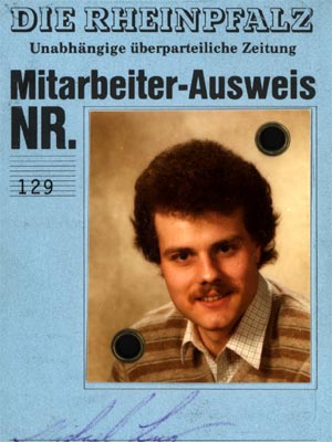 Michael Lueg bei der Rheinpfalz (Quelle: M. Lueg)