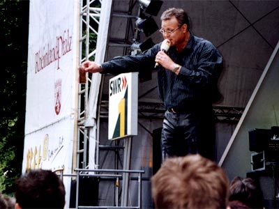 Michael Lueg auf der SWR1 Bühne (Quelle: M. Lueg)