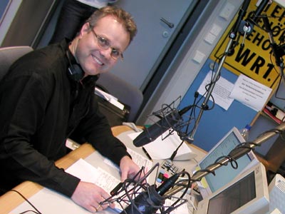 Michael Lueg im SWR1 Studio (Quelle: SWR1)